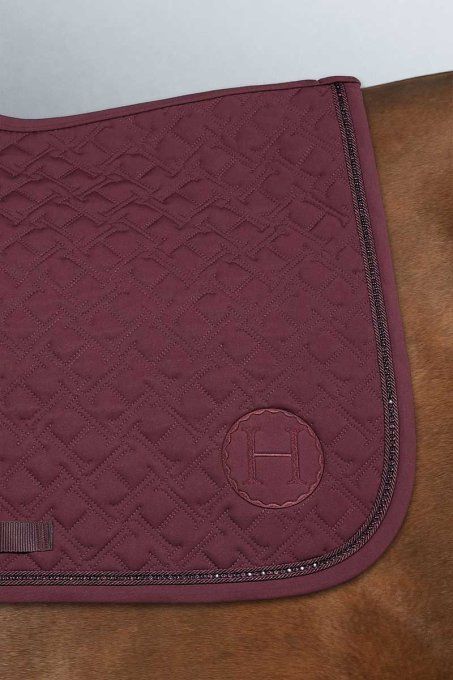 HARCOUR - Tapis de selle - SAPHIR - AUBERGINE